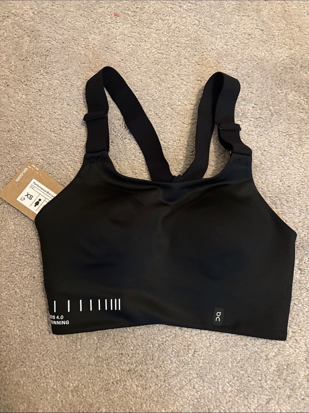 On Running Black Performance Bra NWT